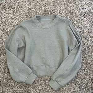 Lululemon Sage Green Cropped Sweatshirt